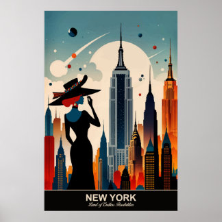 Poster New York : Terre de possibilités infinies