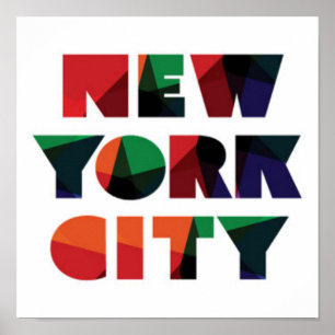 Poster New York   Typographie en gras