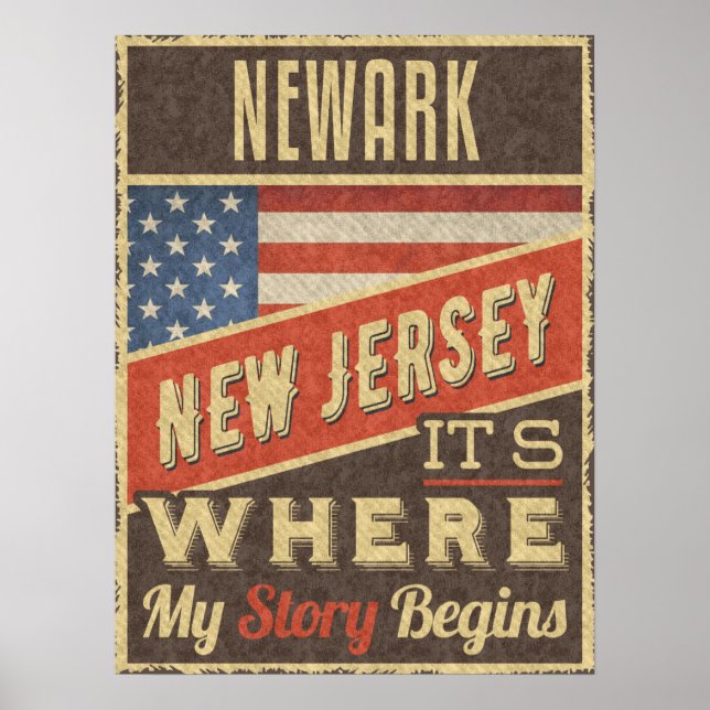 Poster Newark New Jersey (Devant)