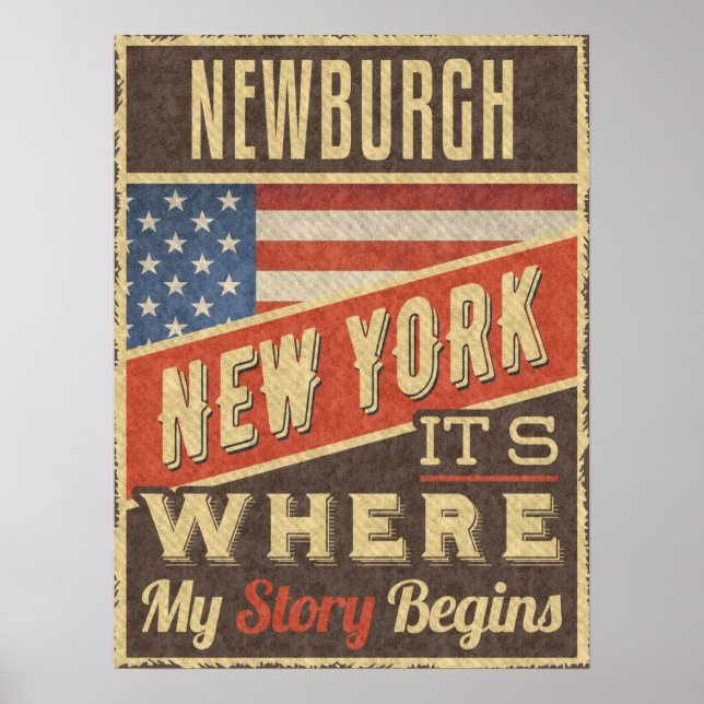 Poster Newburgh New York (Devant)