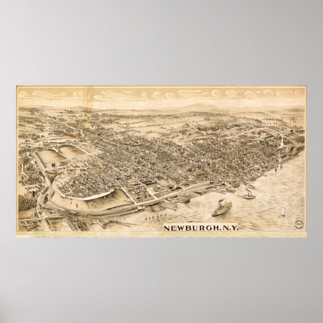 Poster Newburgh, New York (c1900) (Devant)
