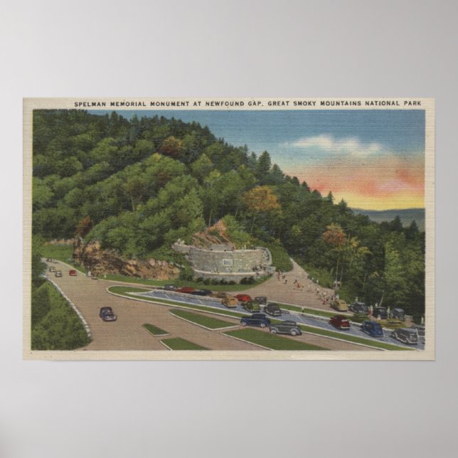 Poster Newfound Gap, TN - Mémorial Laura Spelman (Devant)