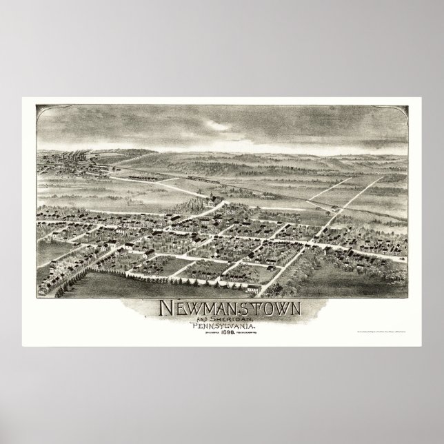 Poster Newmanstown & Sheridan, PA Carte panoramique - 189 (Devant)