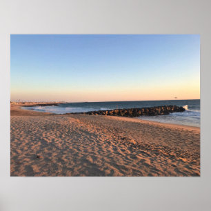 Poster Newport Beach at Sunset, California
