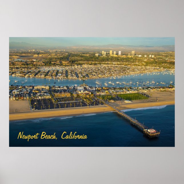 Poster Newport Beach California (Devant)
