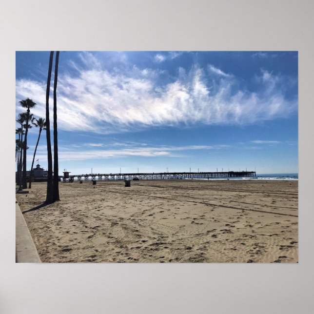 Poster Newport Pier, Newport Beach, Californie (Devant)