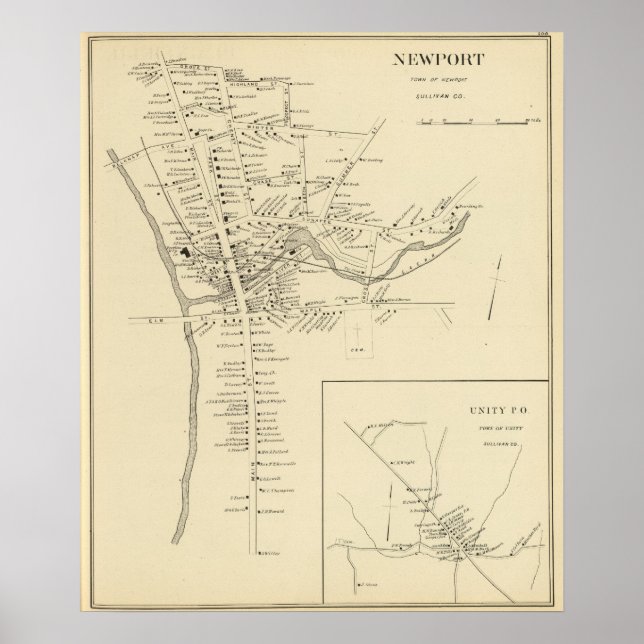 Poster Newport, Sullivan Co (Devant)
