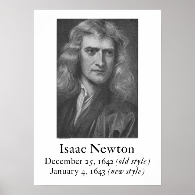 Poster Newton (Devant)