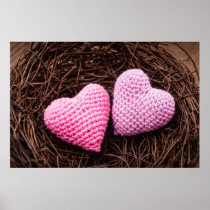 Poster Nez avec les coeurs