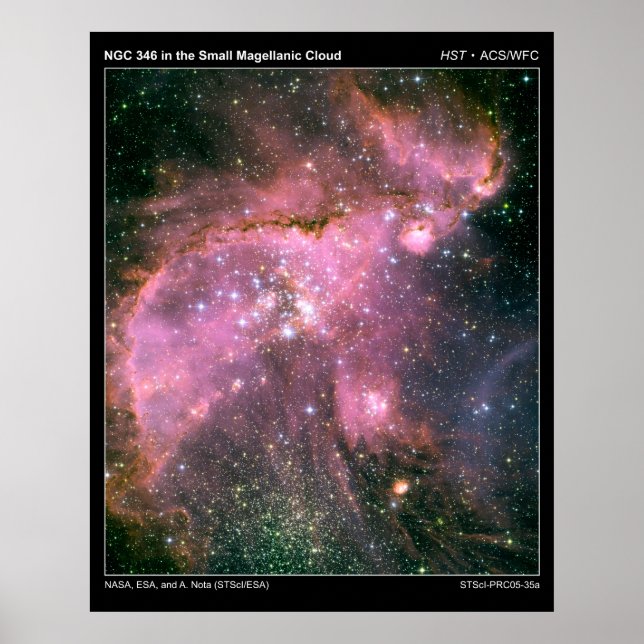 Poster NGC346InSmallMagellanicCloud-20 (Devant)