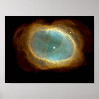 Poster NGC 3132, Nebula à huit éclats, Nebula à anneau su