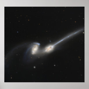 Poster NGC 4676, également connu sous le nom de Mice Gala