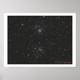 Poster NGC 869 et NGC 884 par Eric Dreher