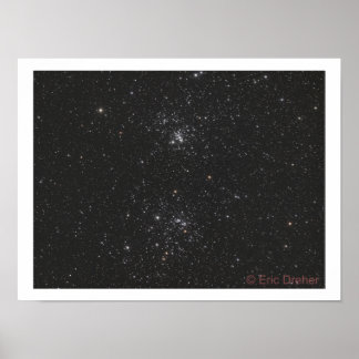 Poster NGC 869 et NGC 884 par Eric Dreher