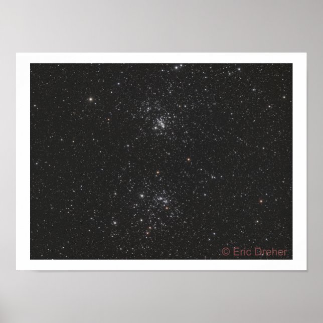 Poster NGC 869 et NGC 884 par Eric Dreher (Devant)