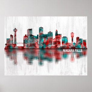 Poster Niagara Falls Canada Skyline