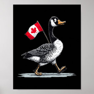 Poster Nice Canada Animal Look Avec Oie Cool