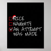Nice Naughty An Tentative a été fait Liste de Noël