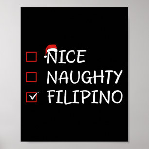 Poster Nice Naughty Filipino Heritage Noël Philippine