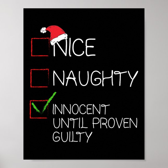 Poster Nice Naughty Innocent Jusqu'À La Culpabilité Prove (Devant)