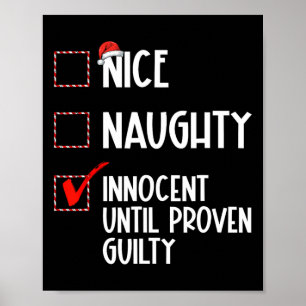 Poster Nice Naughty Innocent Jusqu'À La Culpabilité Prove