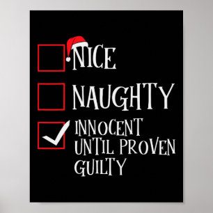 Poster Nice Naughty Innocent Jusqu'À La Culpabilité Prove