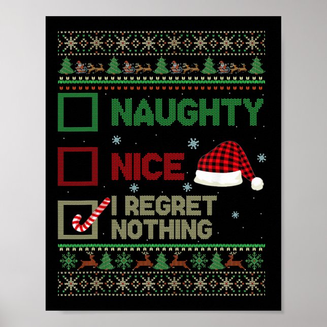 Poster Nice Naughty Je Regrette Rien Génial Sweater Chris (Devant)