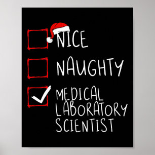 Poster Nice Naughty Médicale Laboratoire scientifique Chr