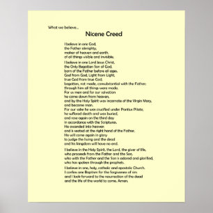 Poster-Nicene Creed~ Customizable! Poster