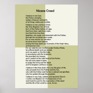 Poster-Nicene Creed~ Customizable! Poster