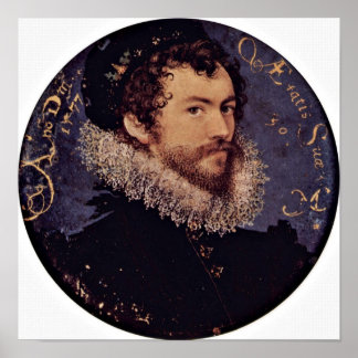 Poster Nicholas Hilliard - Autoportrait le plus ancien