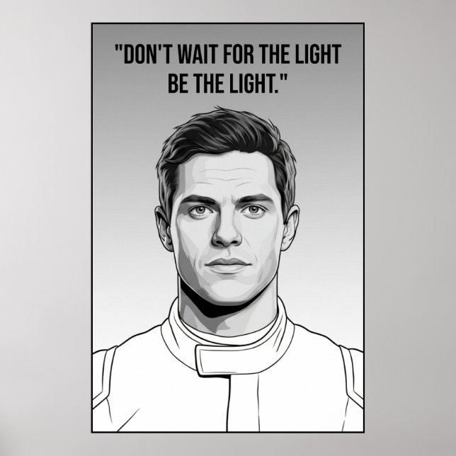 Poster Nico Hülkenberg Racing Vector – Be the Light (Devant)
