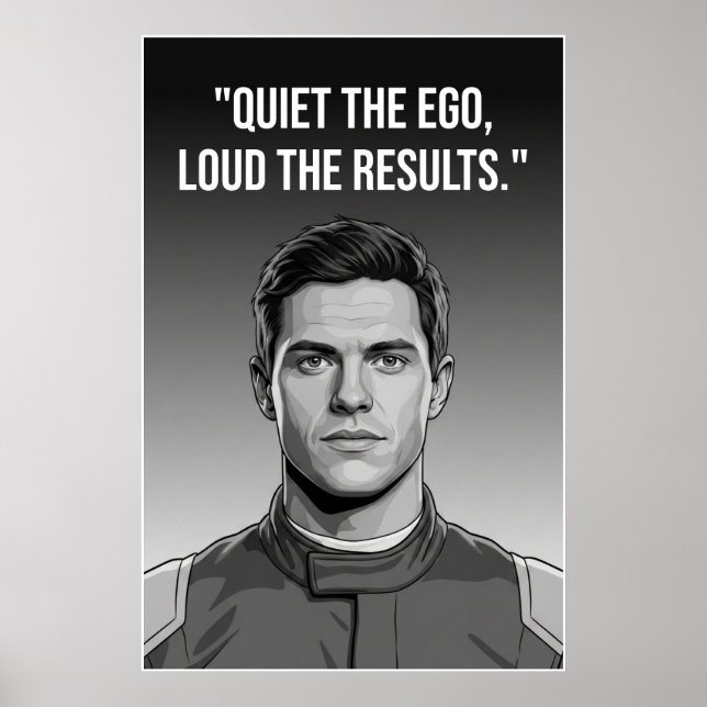 Poster Nico Hülkenberg Racing Vector – Quiet the Ego  (Devant)