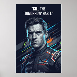 Poster Nico Hülkenberg Racing Vector – Tuer la mentalité