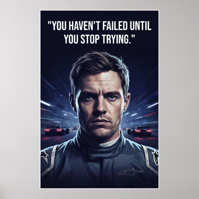 Poster Nico Hülkenberg Racing Vector – You Haven’t Failed (Devant)
