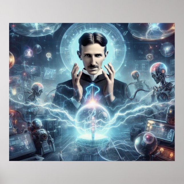 Poster Nicola Tesla  (Devant)