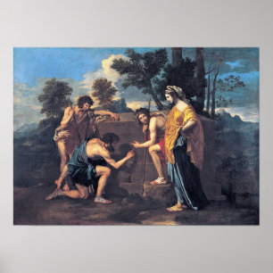 Poster Nicolas Poussin - Bergers en Arcadia