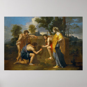 Poster Nicolas Poussin - Et in Arcadia ego
