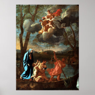 Poster Nicolas Poussin le retour de la famille sainte