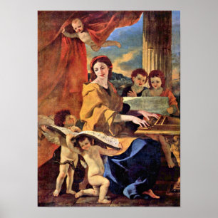Poster Nicolas Poussin - St Cecilia
