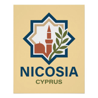 Poster Nicosia Cyprus Mediterranean