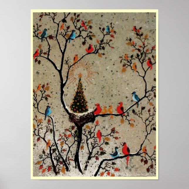 Poster Nid d'arbre de Noël ~ Imprimer l'affiche (Devant)