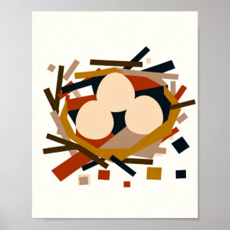 Poster Nid d'oiseau - Art faunique