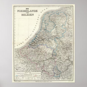 Poster Niederlande, Belgien - Netherlands, Belgium