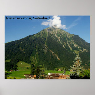 Poster Niesen mountain, Switzerland