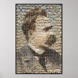Poster Nietzsche 24x24 en 3D