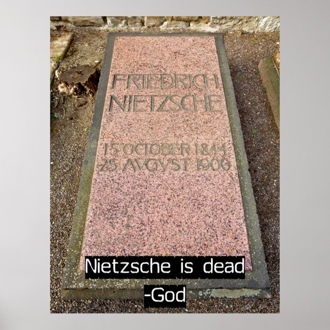 Poster Nietzsche est mort (Devant)