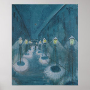 Poster Night Street (Street By Night) (1922) Walter Grama