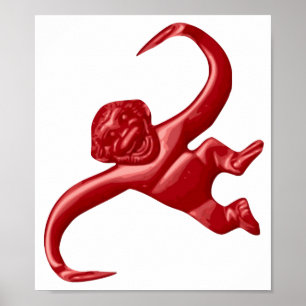 Poster Nightmare Retro Toy Monkey