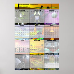 Poster Nightscape Creations 2003 Wall Calendar v1
